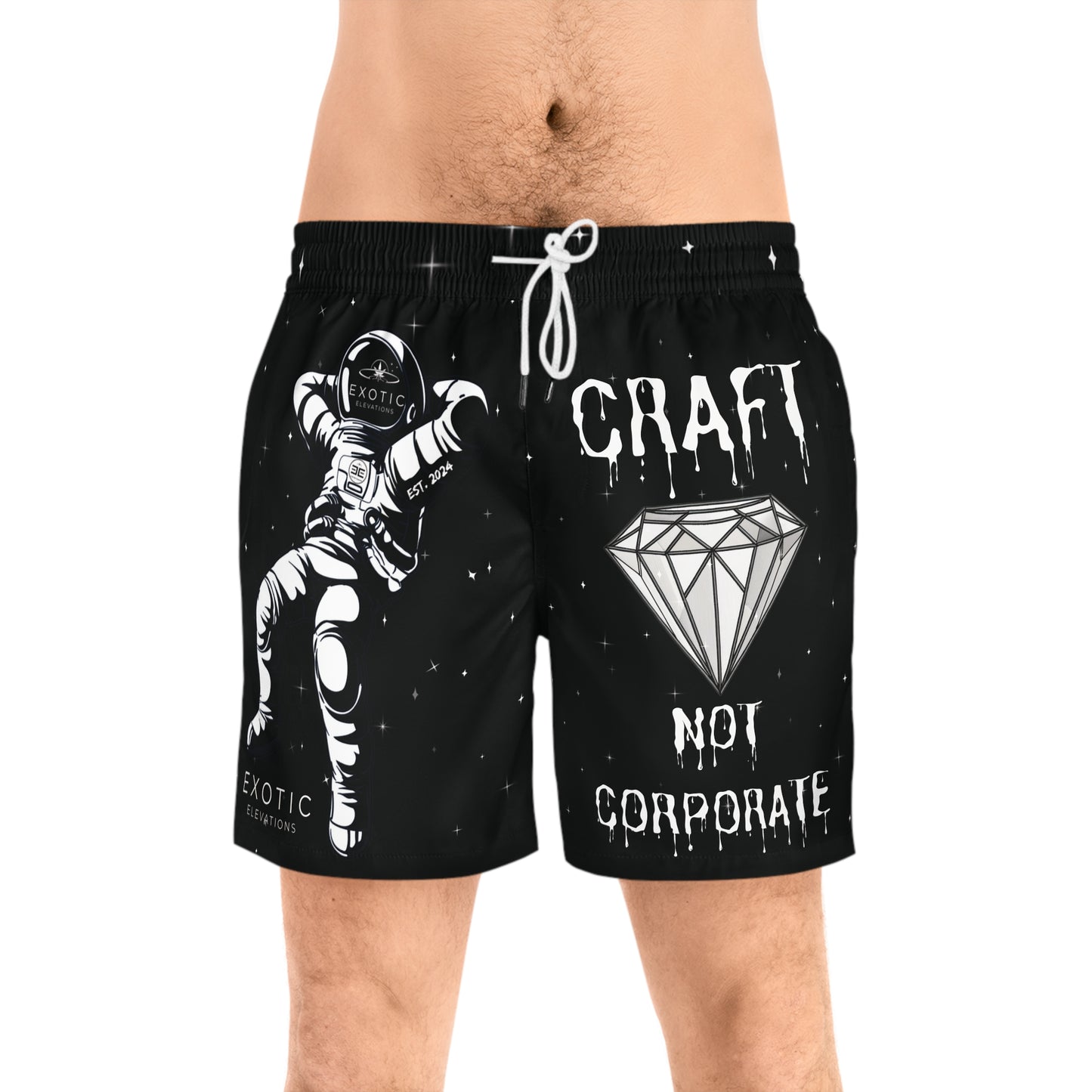 Men's Mid-Length Swim Shorts (AOP)