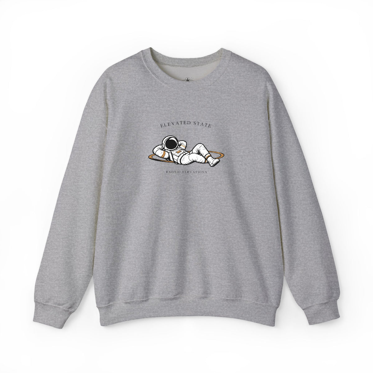 Crewneck Sweatshirt — Relaxing Dogs “Elevating State” Cute Nap Graphic