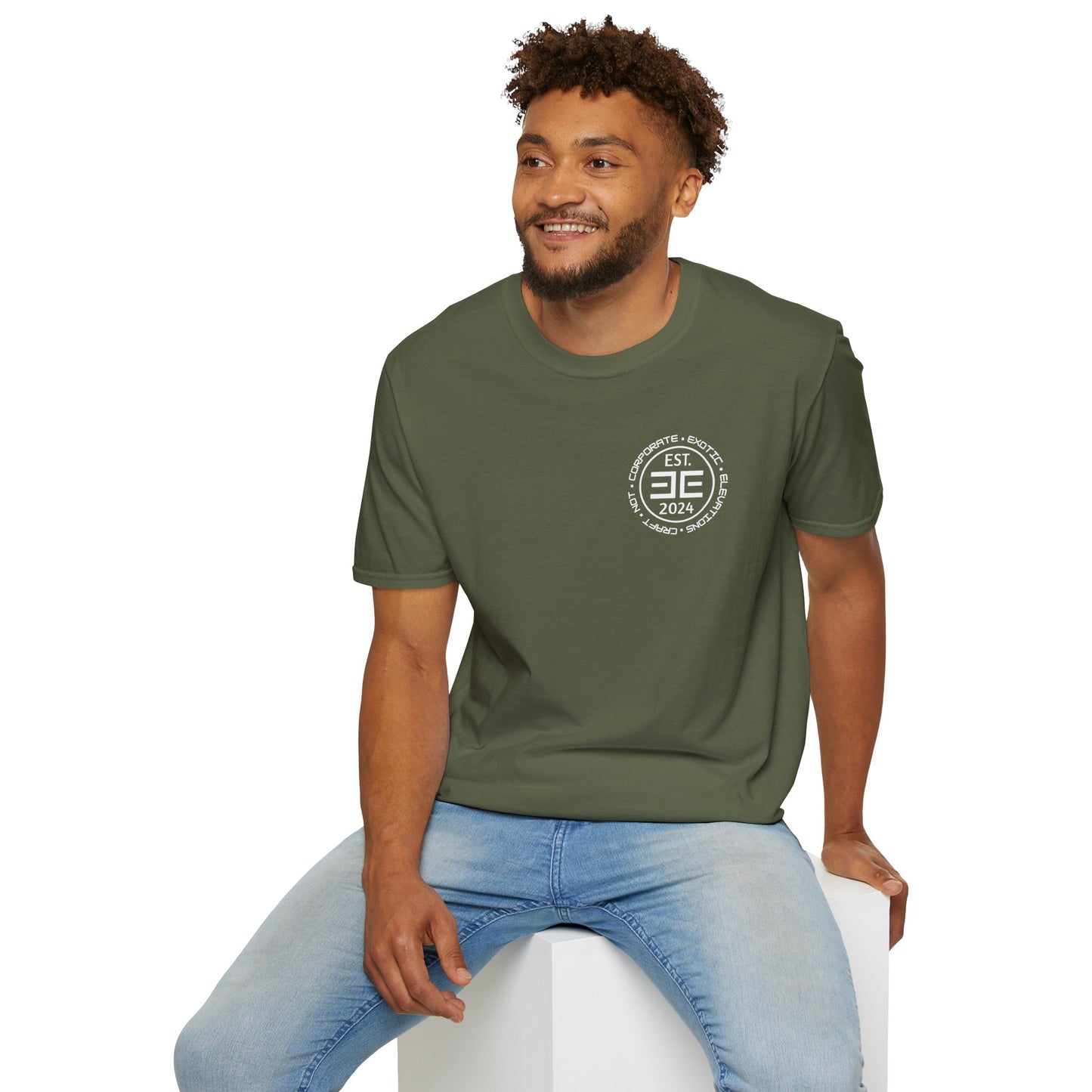 Established 2024 Logo T-Shirt — Minimal Retro Chest Emblem
