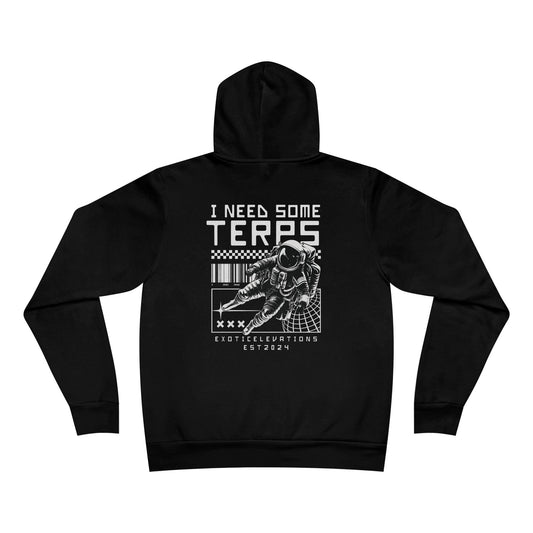 Exotic Elevations Hoodie - with Astronaut Design, Space-Themed, Cozy Outerwear,