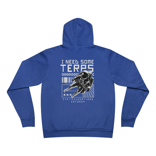 Exotic Elevations Hoodie - with Astronaut Design, Space-Themed, Cozy Outerwear,