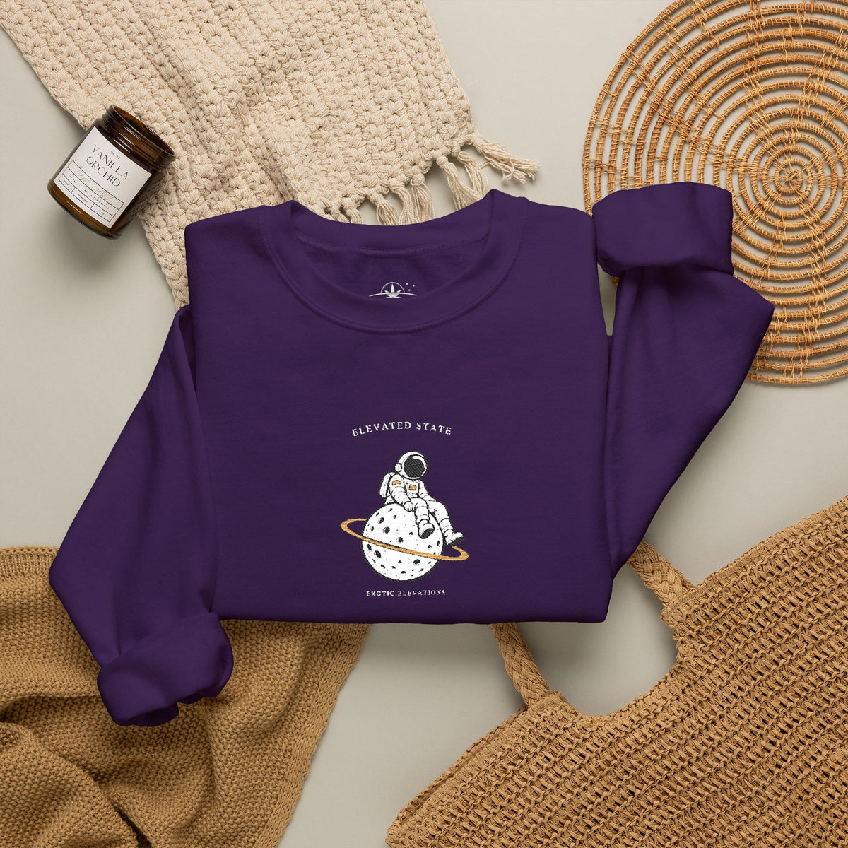 Crewneck Sweatshirt — Tiny Ghost Illustration Pullover