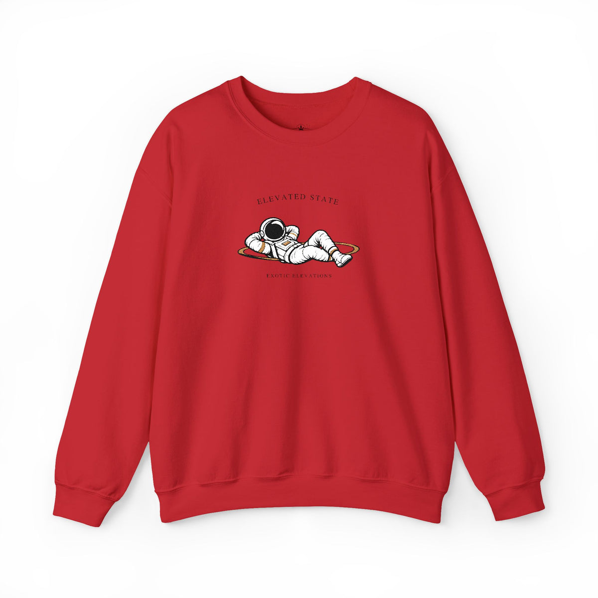 Crewneck Sweatshirt — Relaxing Dogs “Elevating State” Cute Nap Graphic