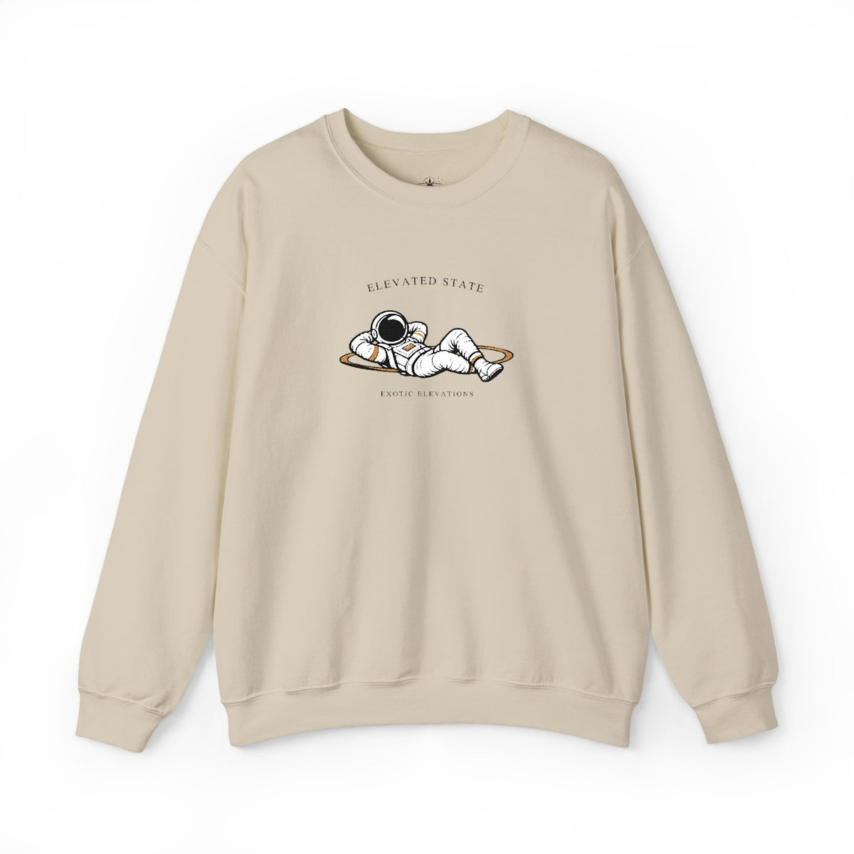 Crewneck Sweatshirt — Relaxing Dogs “Elevating State” Cute Nap Graphic