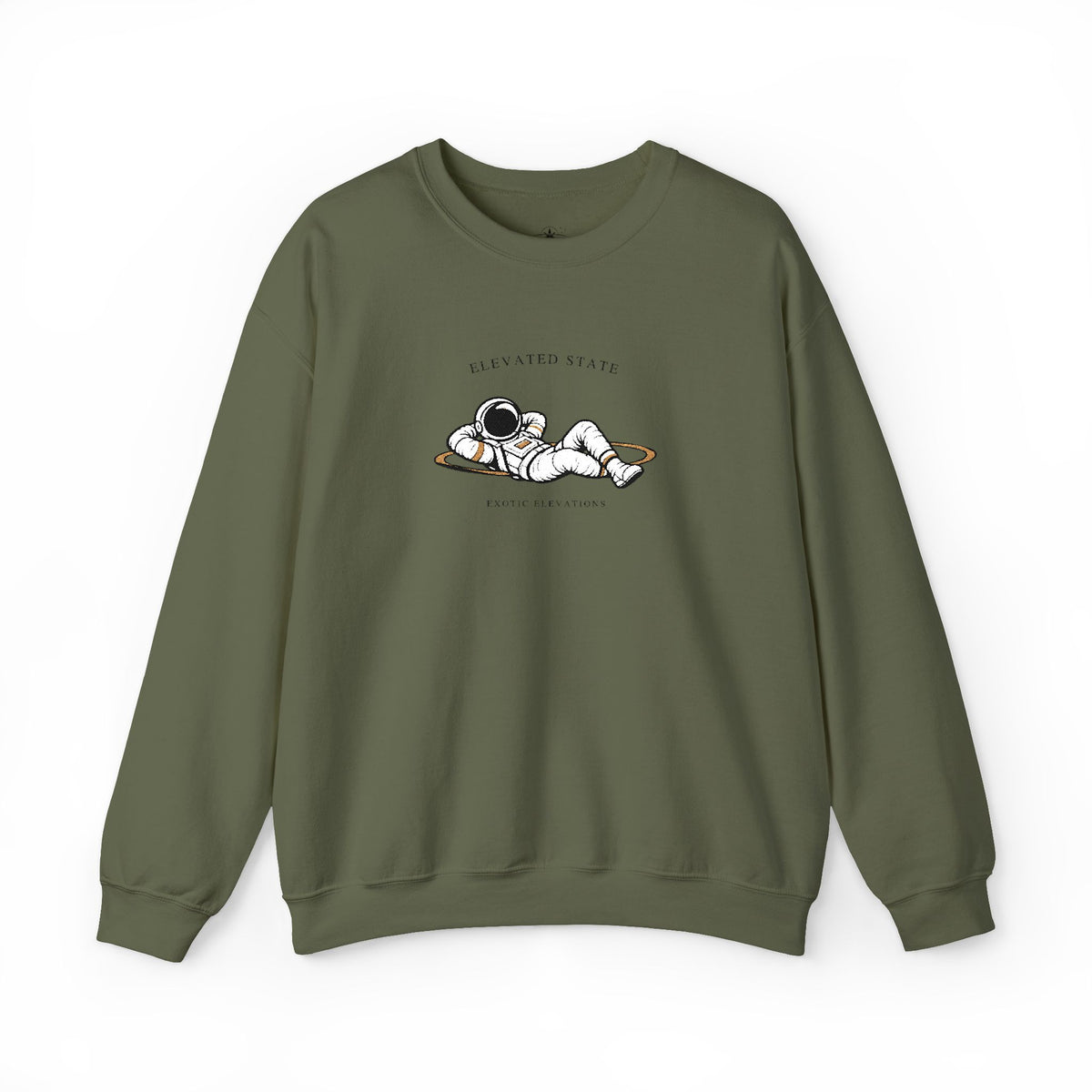 Crewneck Sweatshirt — Relaxing Dogs “Elevating State” Cute Nap Graphic
