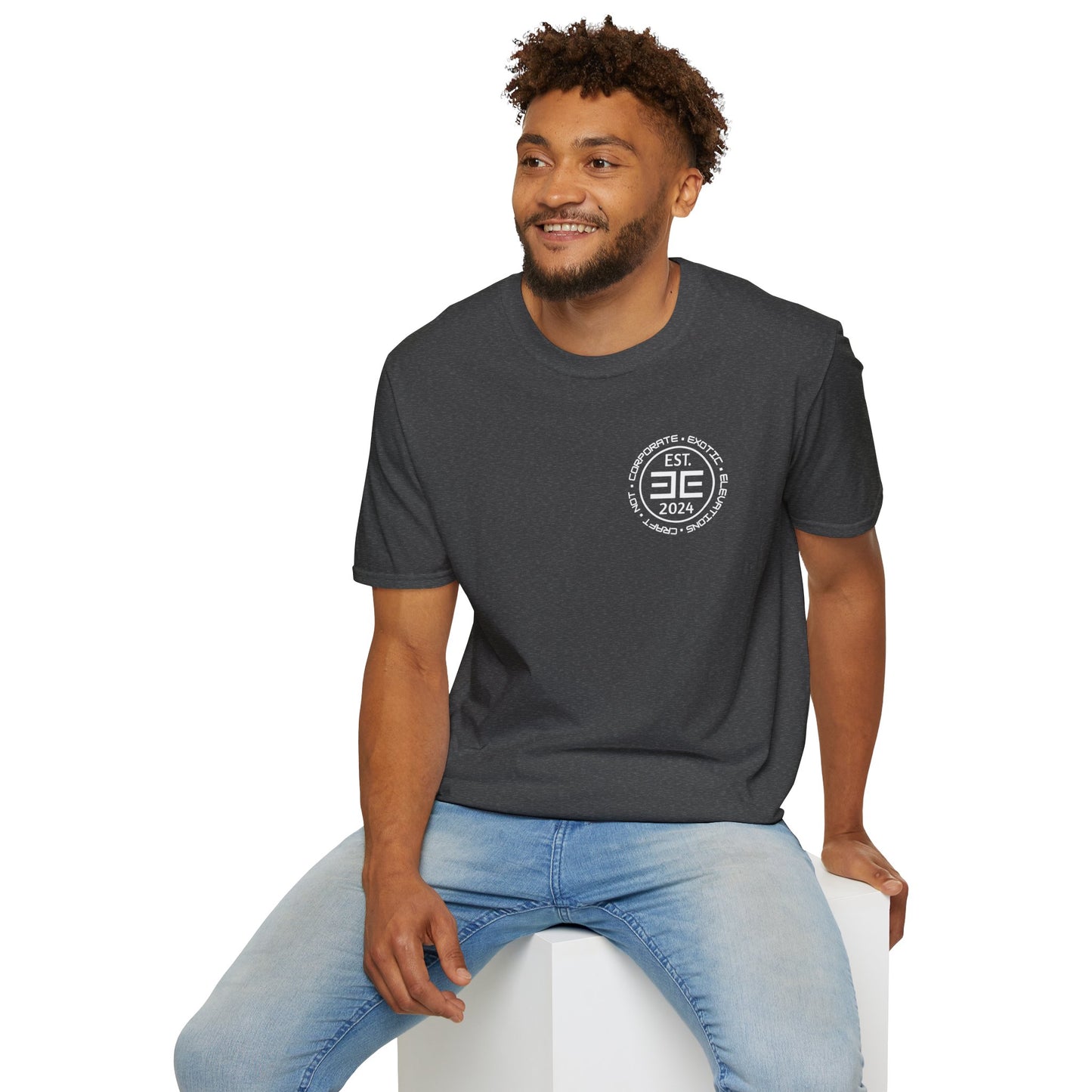 Established 2024 Logo T-Shirt — Minimal Retro Chest Emblem