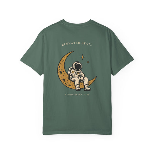 Astronaut Moon T-Shirt — "Elevated State" Graphic Tee