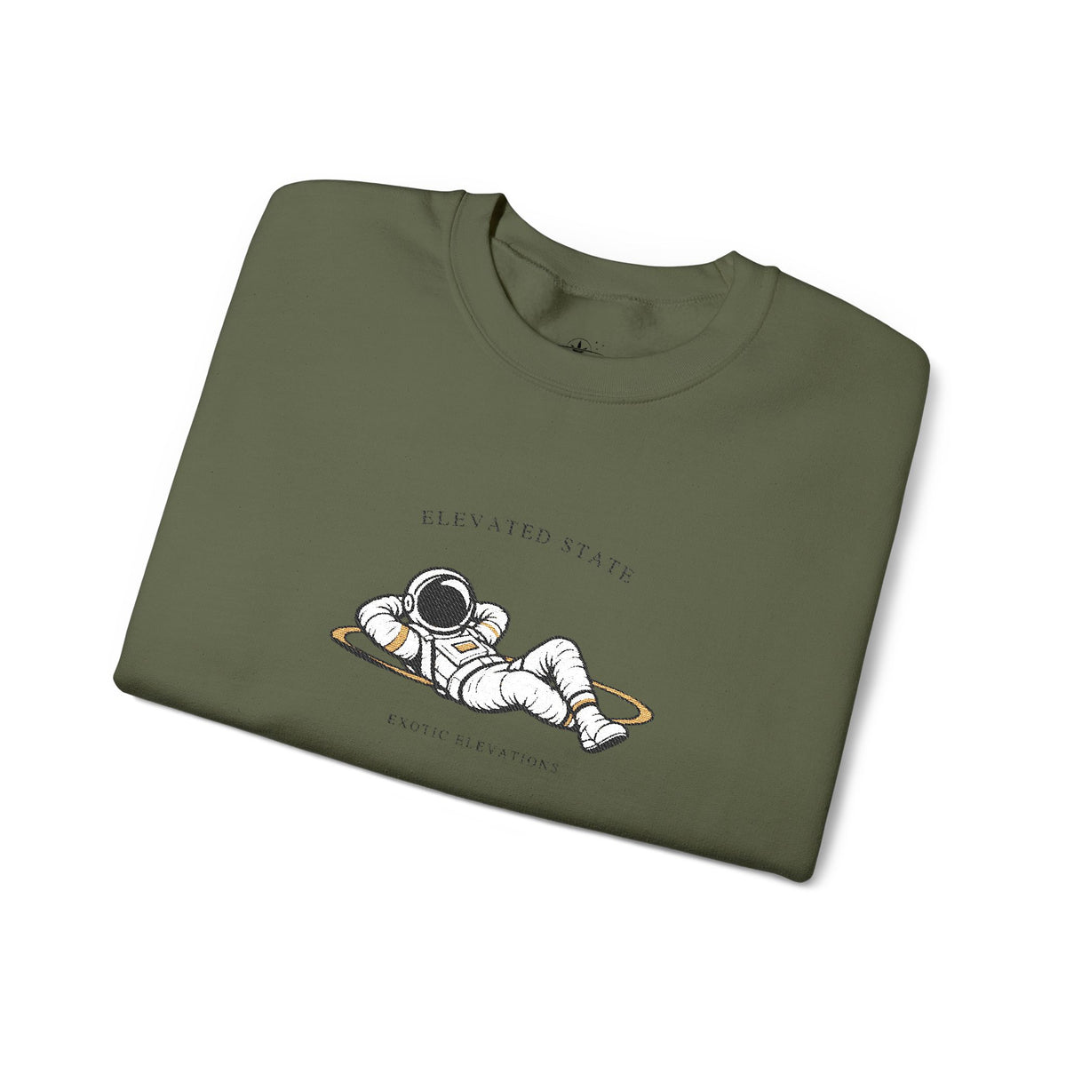 Crewneck Sweatshirt — Relaxing Dogs “Elevating State” Cute Nap Graphic