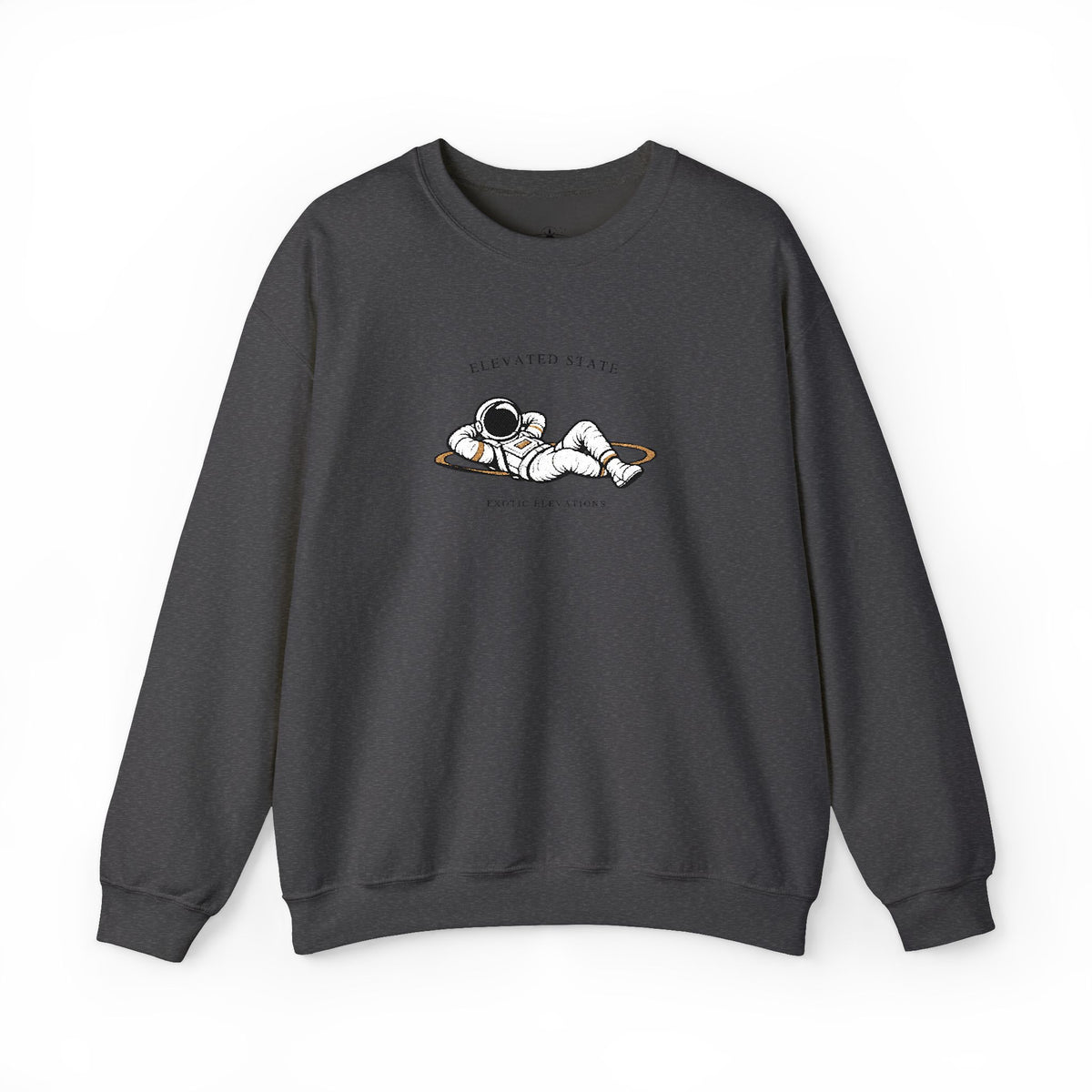 Crewneck Sweatshirt — Relaxing Dogs “Elevating State” Cute Nap Graphic