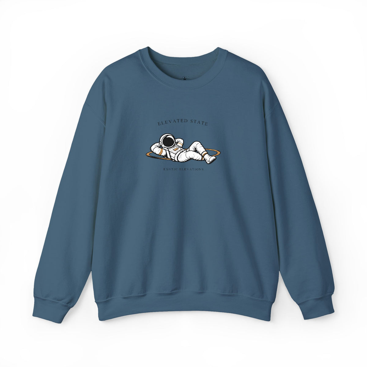 Crewneck Sweatshirt — Relaxing Dogs “Elevating State” Cute Nap Graphic