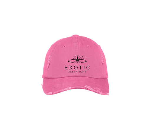 Distressed Pink Cap