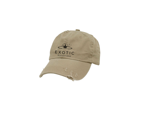 Distressed Khaki Cap